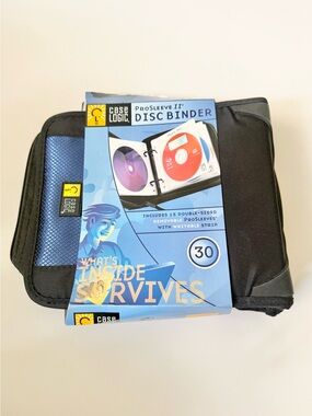 Case Logic ProSleeve II 30-Disc Binder - Black/Blue